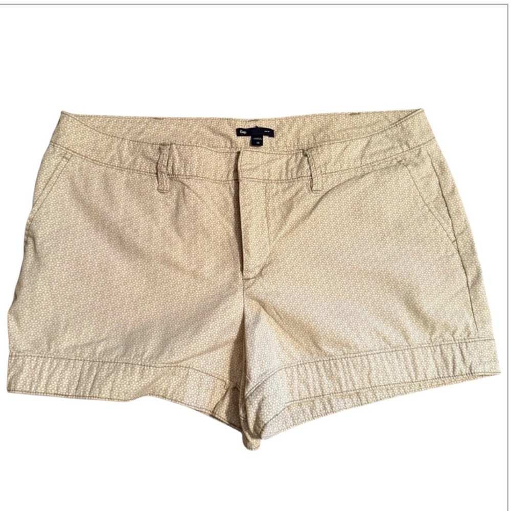 GAP Tan Floral Print Chino Cotton Shorts 14